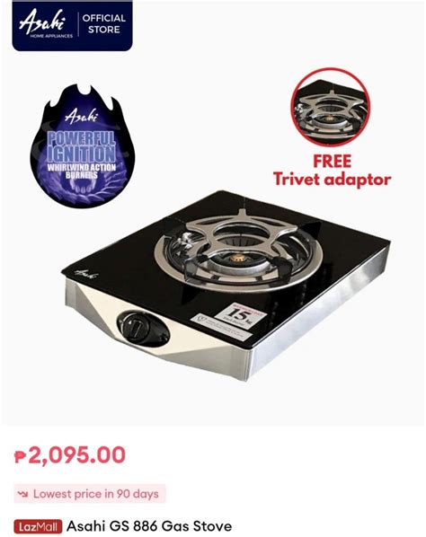 gas stove slightly on